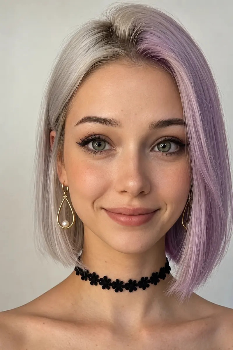 Retrato da Sturrinha de choker preta, sorriso suave